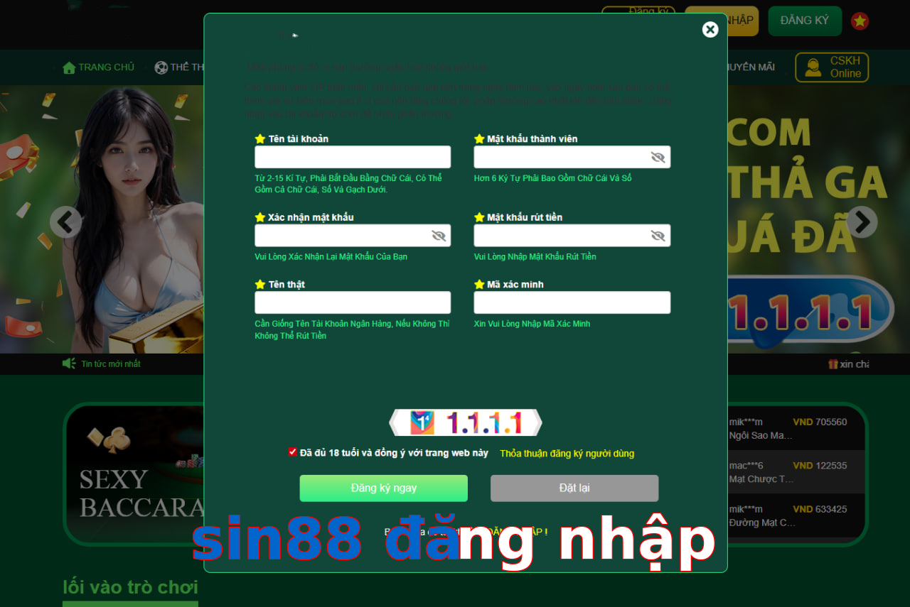 sin88 đăng nhập